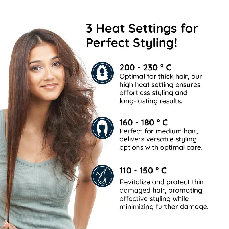Professional 2 in 1 Rotating Iron Hair Brush | Filindra