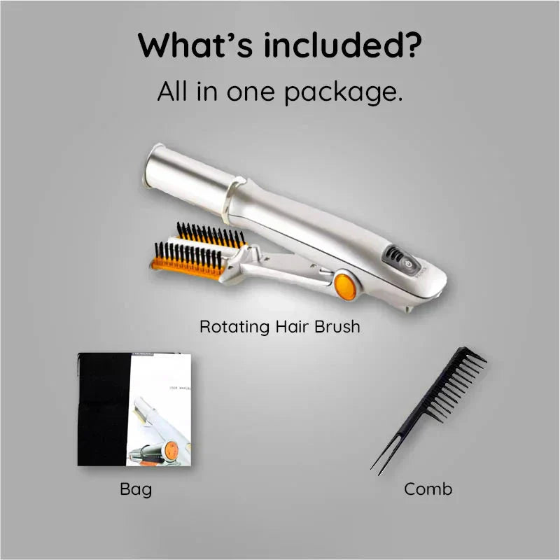 Professional 2 in 1 Rotating Iron Hair Brush | Filindra