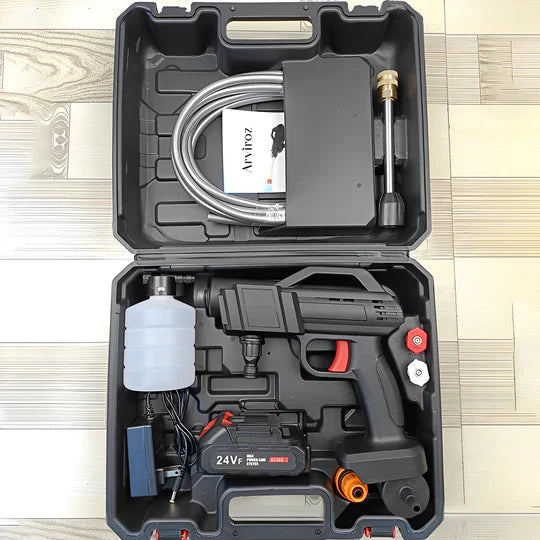 Aparat de spălat cu presiune Hydro fără fir, 60BAR, baterie Li-ion de 30.000 mAh