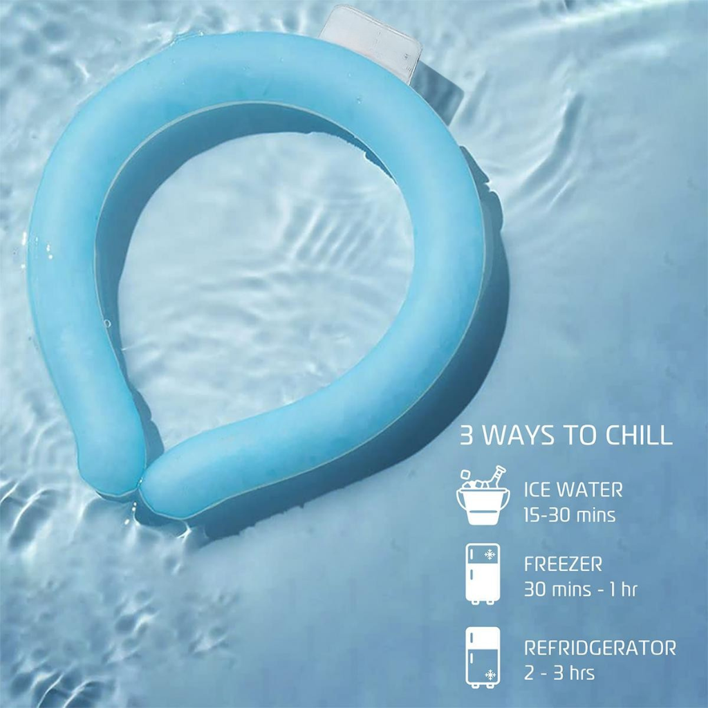 FrostLoop Phase Change Cooling Neck Wrap — Reusable, Stable Temperature Relief