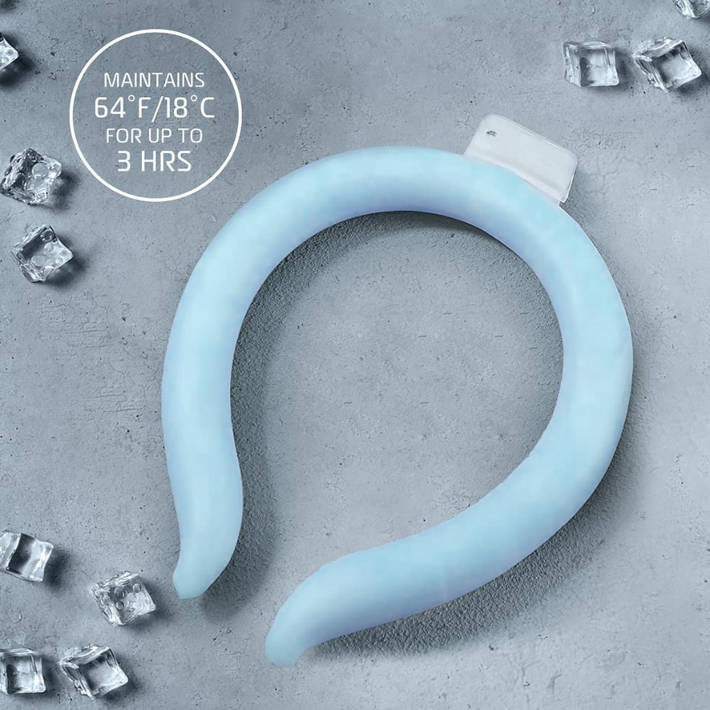 FrostLoop Phase Change Cooling Neck Wrap — Reusable, Stable Temperature Relief