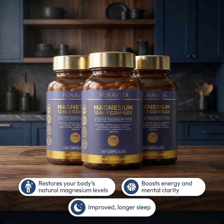 Twelve-Form Magnesium Formula — Complete Daily Mineral Supplement