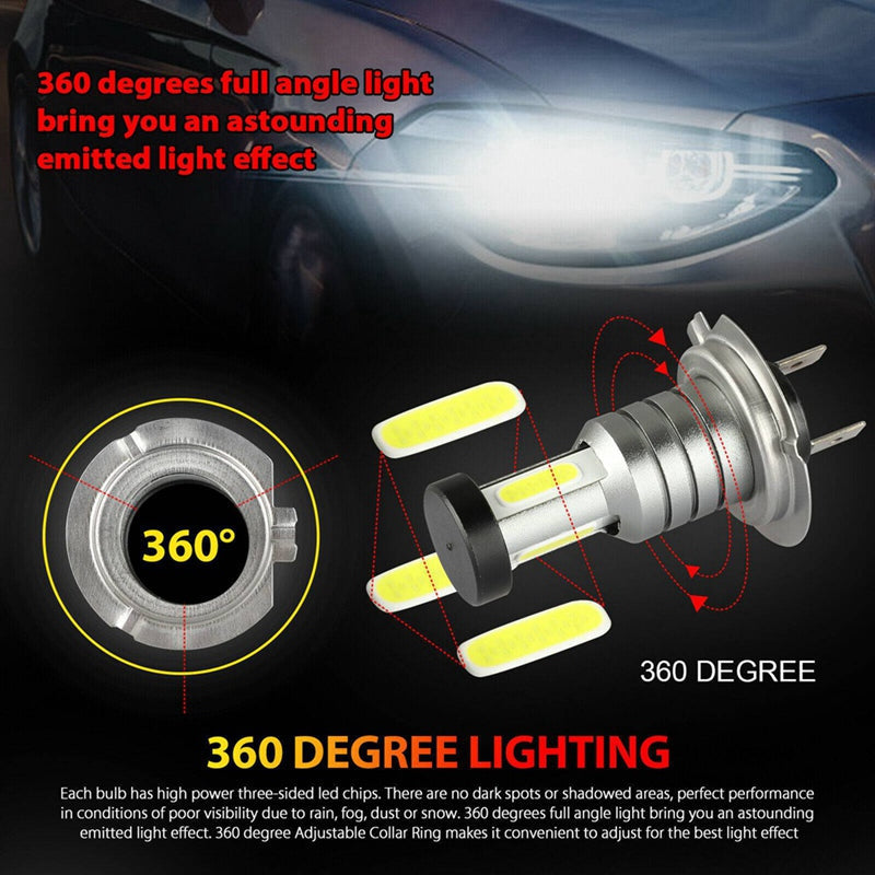4x H7 LED Headlight Bulb Kit | Filindra