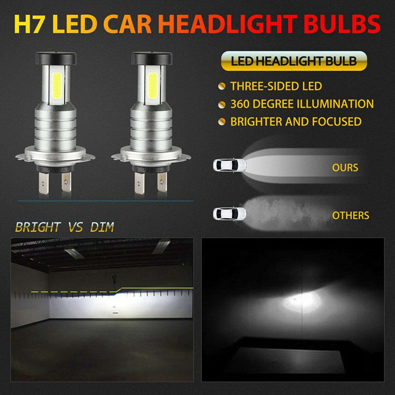 4x H7 LED Headlight Bulb Kit | Filindra