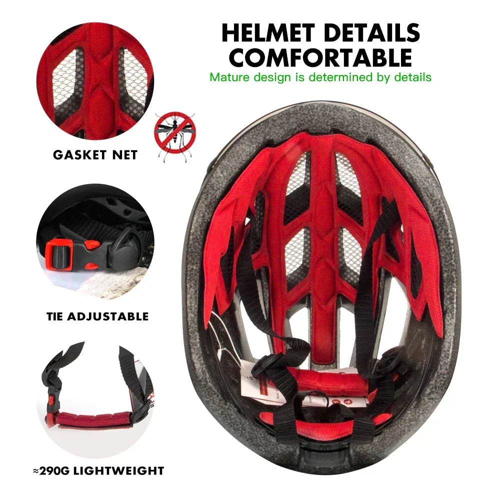 Casco de ciclismo unisex Velora — Sistema de iluminación LED trasera fija