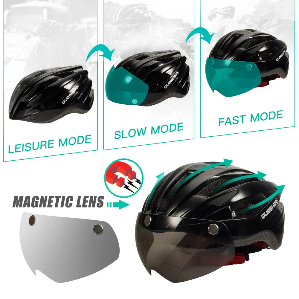 Casco de ciclismo unisex Velora — Sistema de iluminación LED trasera fija