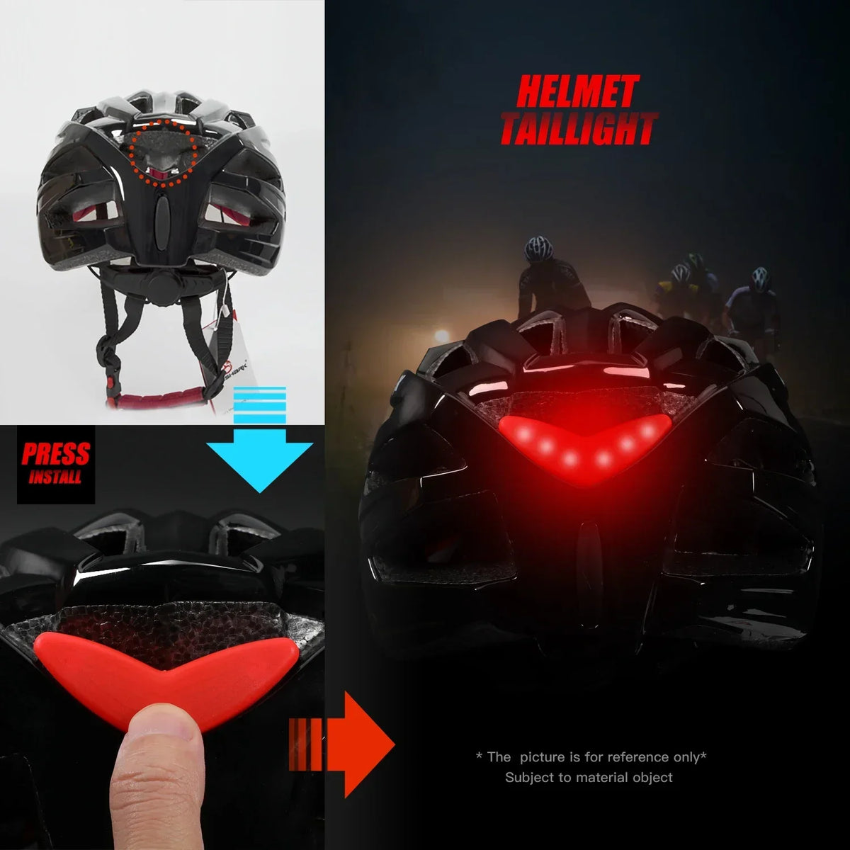 Casco de ciclismo unisex Velora — Sistema de iluminación LED trasera fija