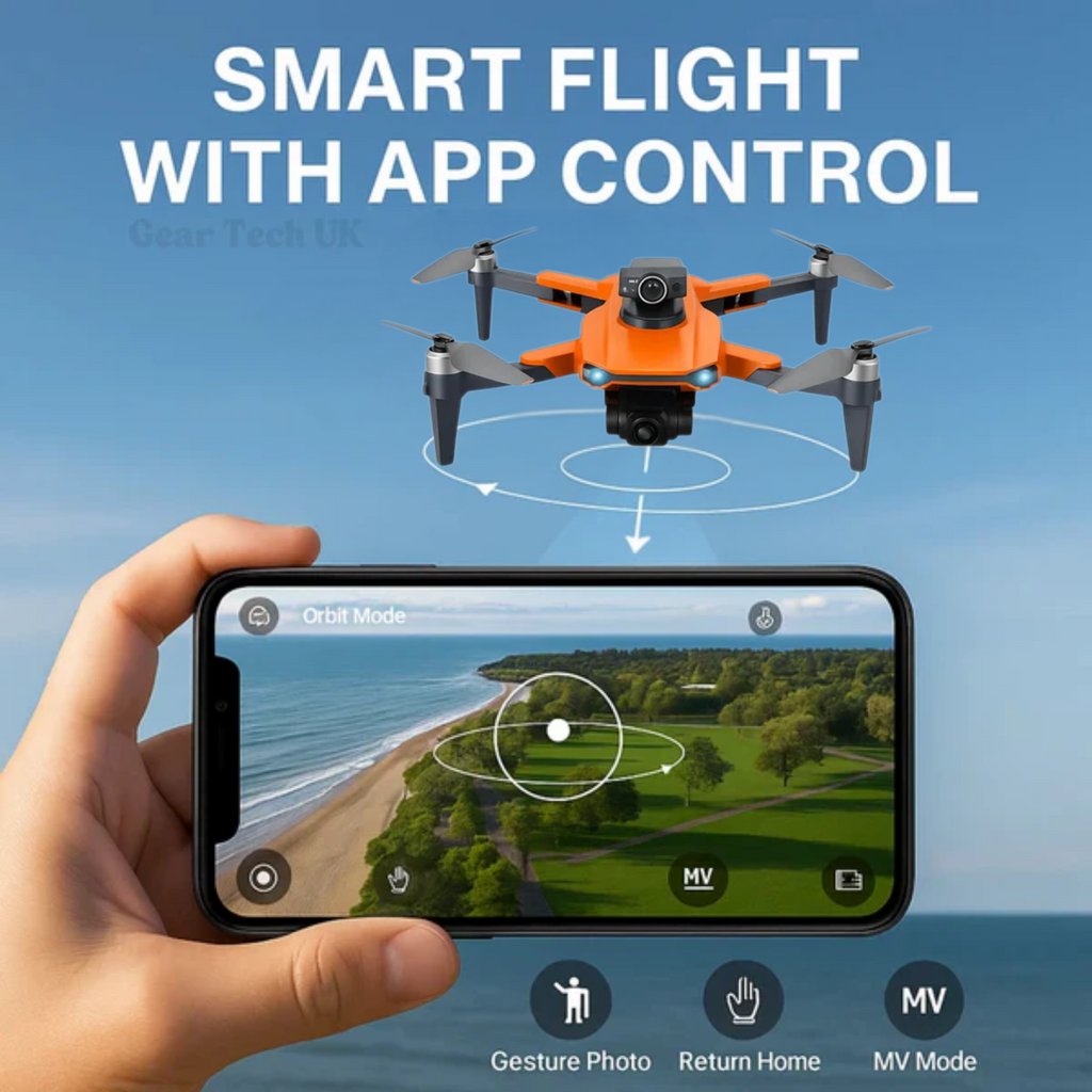 RG106 Pro Drone — Dual Camera, 8K Imaging, GPS, Brushless Motors