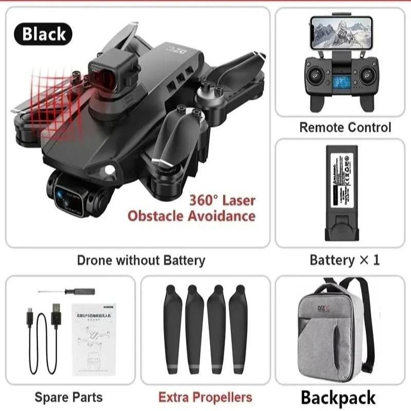 RG106 Pro Drone — Dual Camera, 8K Imaging, GPS, Brushless Motors
