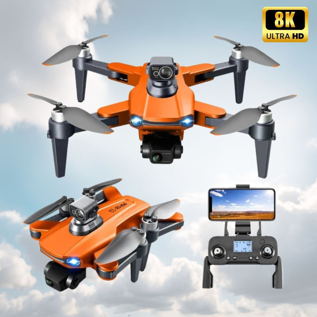 RG106 Pro Drone — Dual Camera, 8K Imaging, GPS, Brushless Motors