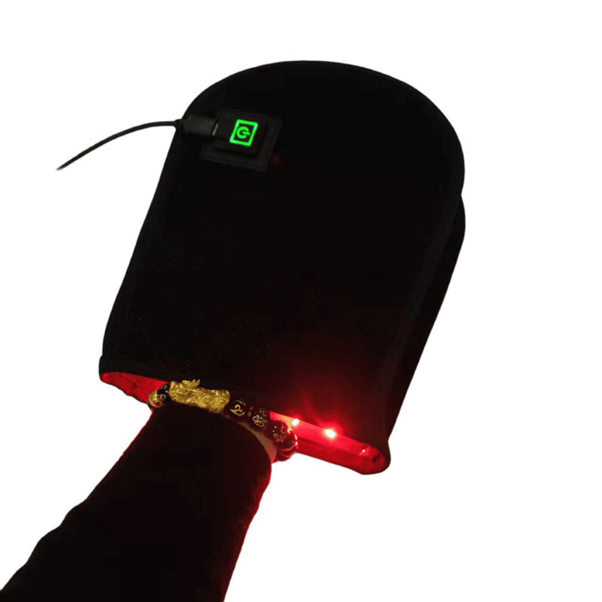 Guante de luz roja LumaFlex — Diseño de doble longitud de onda y luz infrarroja cercana