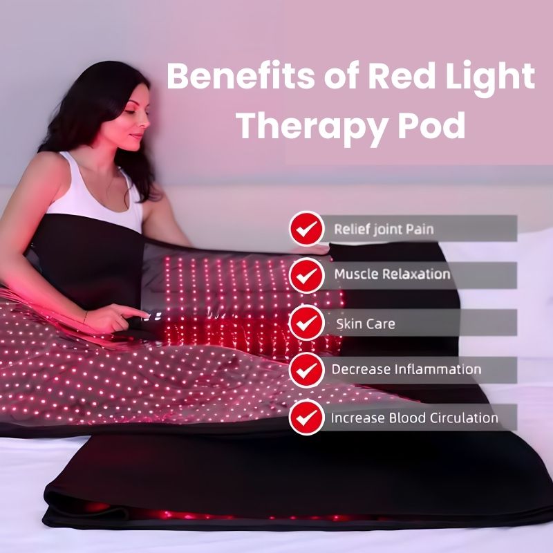 Ganzkörper-Rot- und Nahinfrarottherapiebett, 1280 rote LEDs