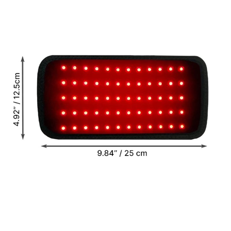 Wearable Red LED Light Pad — 60 LEDs, 130mW/cm² Irradiance