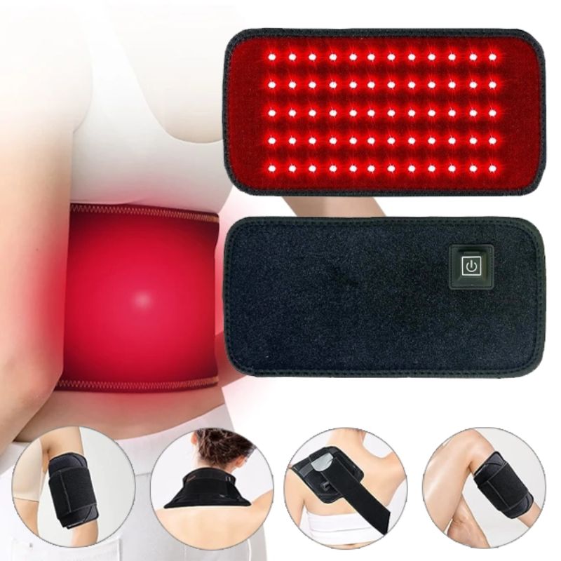 Wearable Red LED Light Pad — 60 LEDs, 130mW/cm² Irradiance