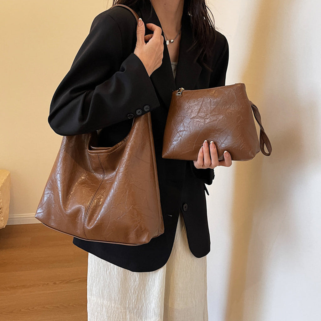 Distressed Scarlett Vintage Tote — Matching Set of Two