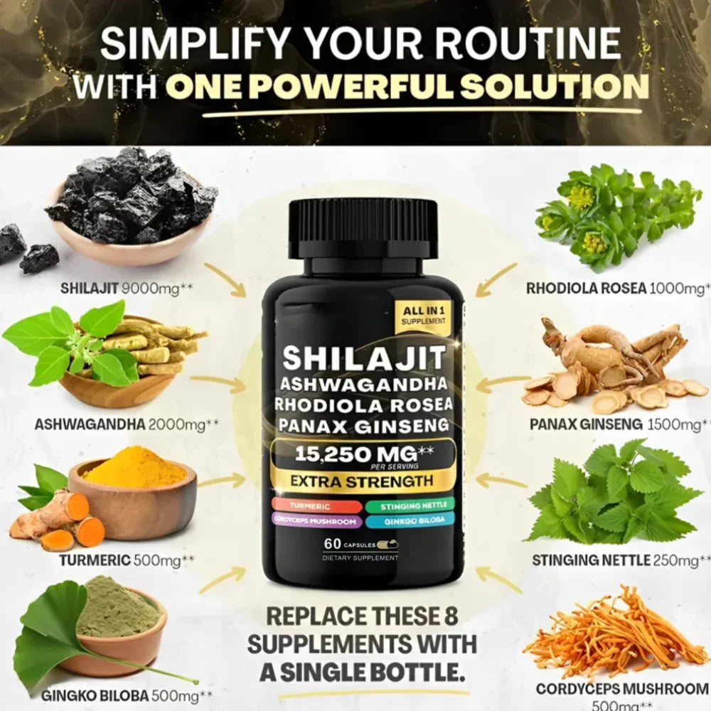 Premium Shilajit & Sea Moss Mineral Bundle: Active Performance & Daily Momentum