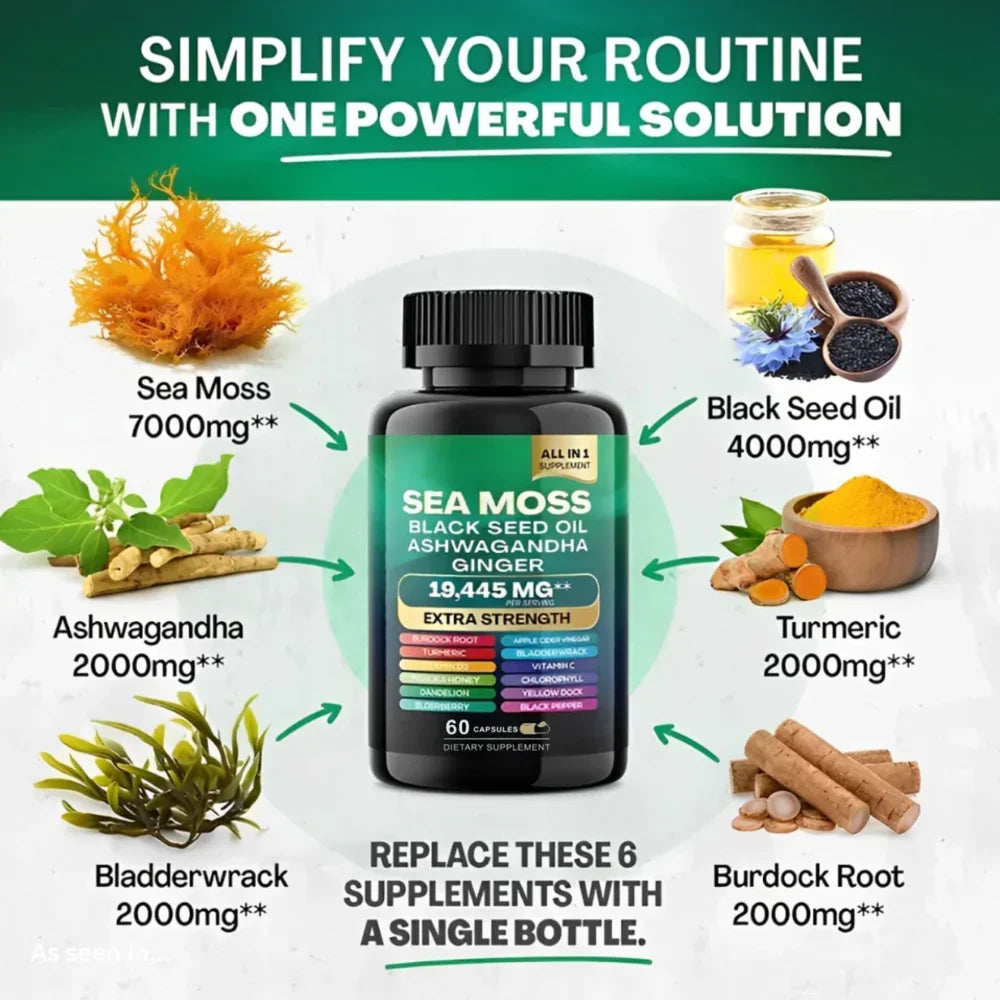 Premium Shilajit & Sea Moss Mineral Bundle: Active Performance & Daily Momentum