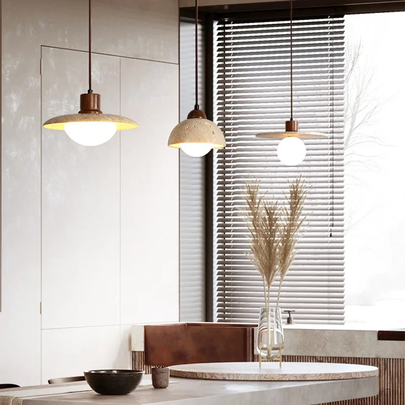 WabiSculpt pendellampa i wabi-sabi-stil — naturinspirerad design