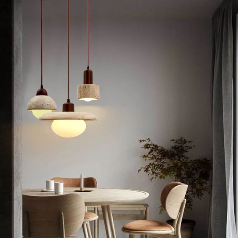 WabiSculpt pendellampa i wabi-sabi-stil — naturinspirerad design