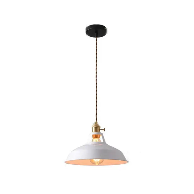 LumaNova Vintage Style Pendant Light In Seven Color Options