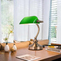 RetroLite NostalGlow Mini-Schreibtischlampe — Vintage-Metall und -Glas