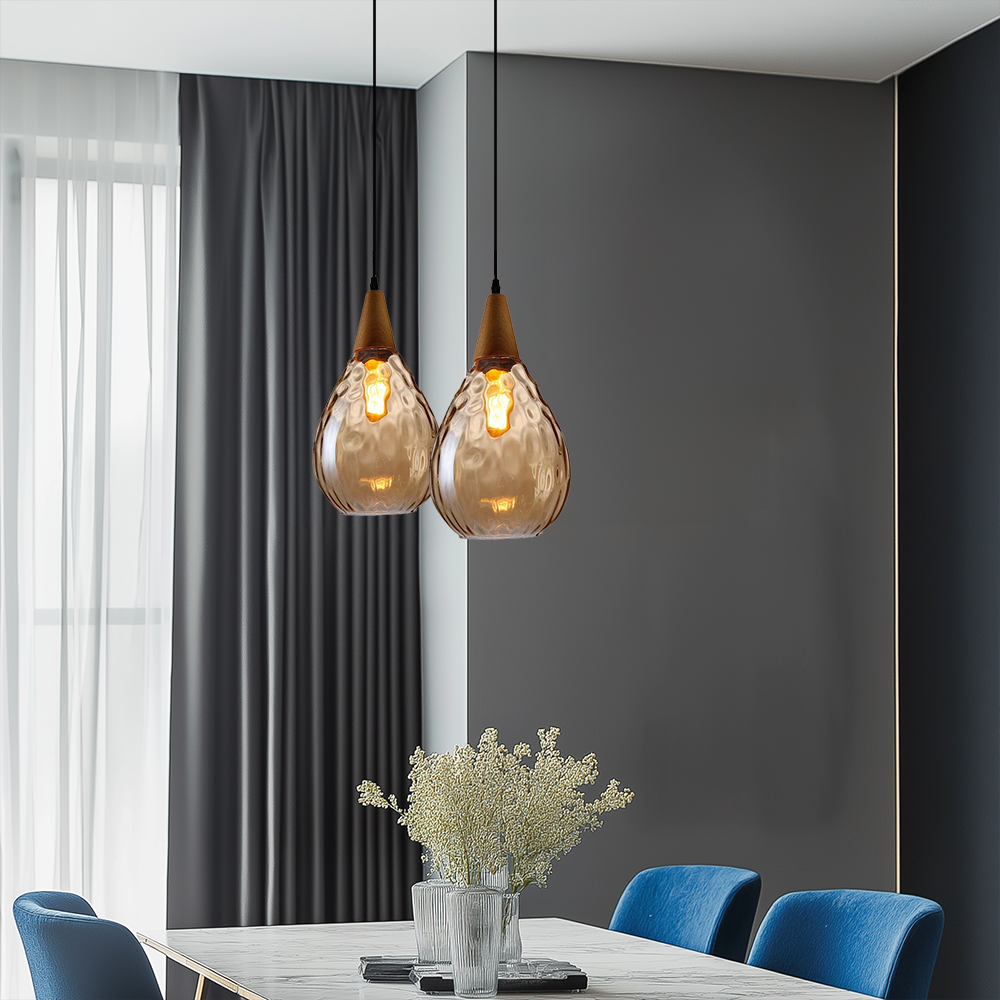 Liora Glass Hanging Light With Nordic Look For Home