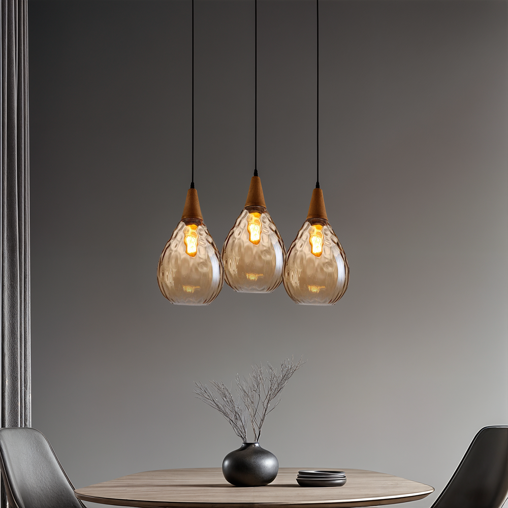 Liora Glass Hanging Light With Nordic Look For Home