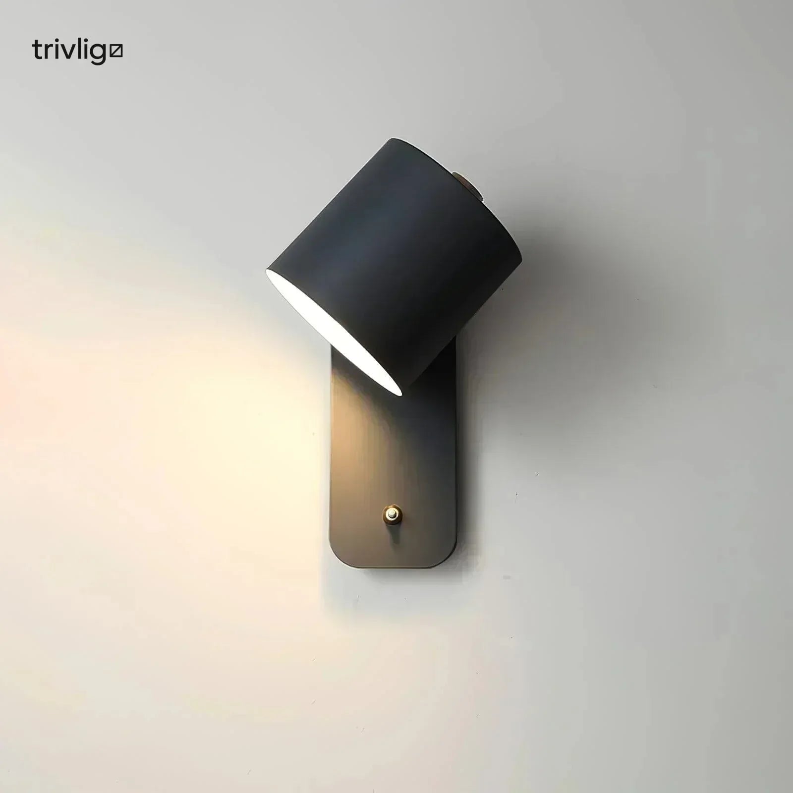 AstraLume Cylindrical Bedside Wall Lamp That Plugs In No Wiring Needed