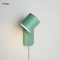 AstraLume Cylindrical Bedside Wall Lamp That Plugs In No Wiring Needed