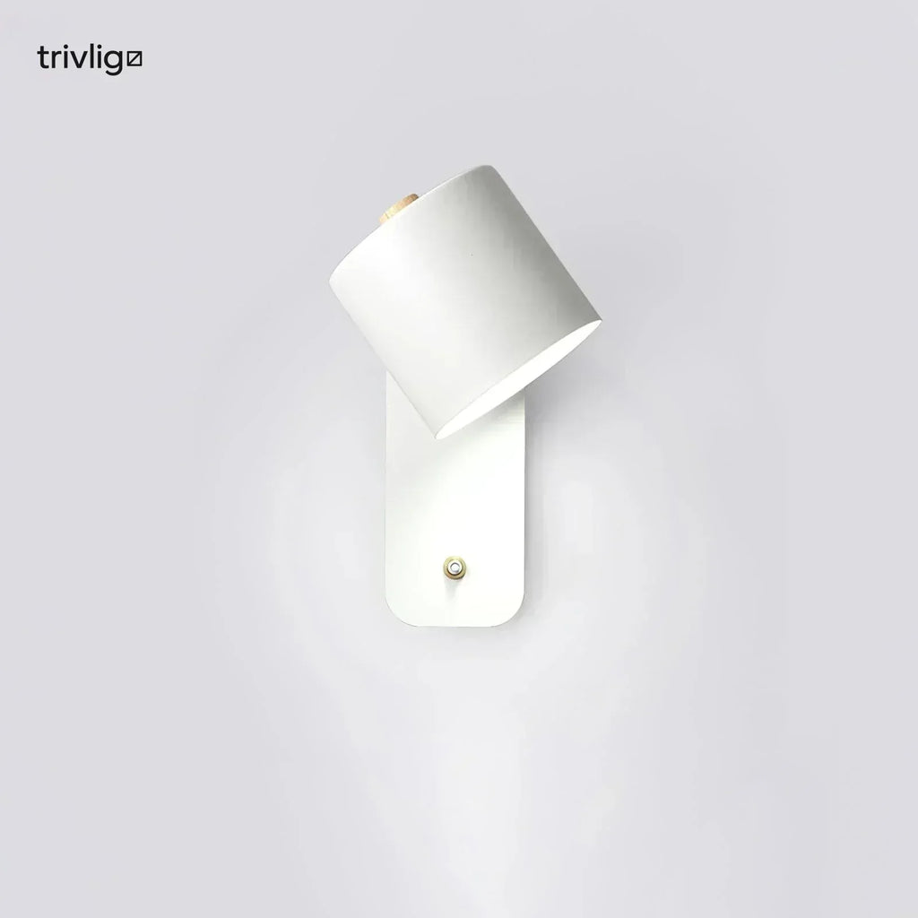 AstraLume Cylindrical Bedside Wall Lamp That Plugs In No Wiring Needed