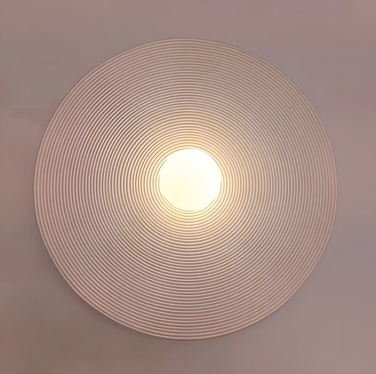 مصباح جداري LED دائري بإضاءة واحدة، بهيكل من الراتنج بتصميم خزفي ريترو