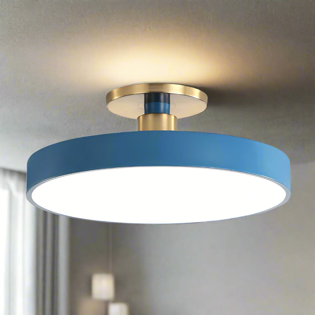 מנורת תקרה לומורה נורדית בצורת טבעת עם תאורת LED  