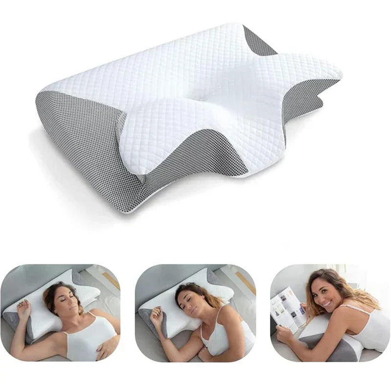 SomniEase Memory Foam-nakkepude – Kontureret ergonomisk design