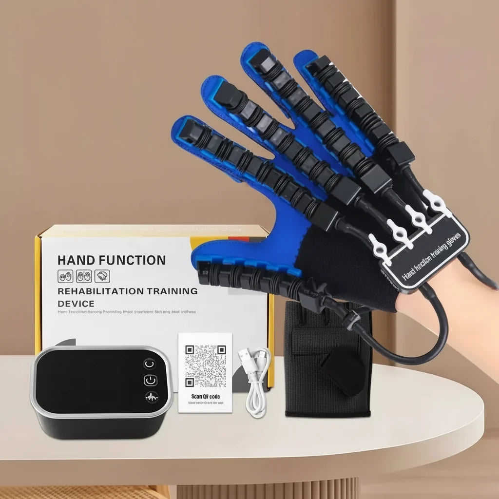 Mirror Feedback Rehabilitation Glove — Independent Finger Movement, Pneumatic Actuation System