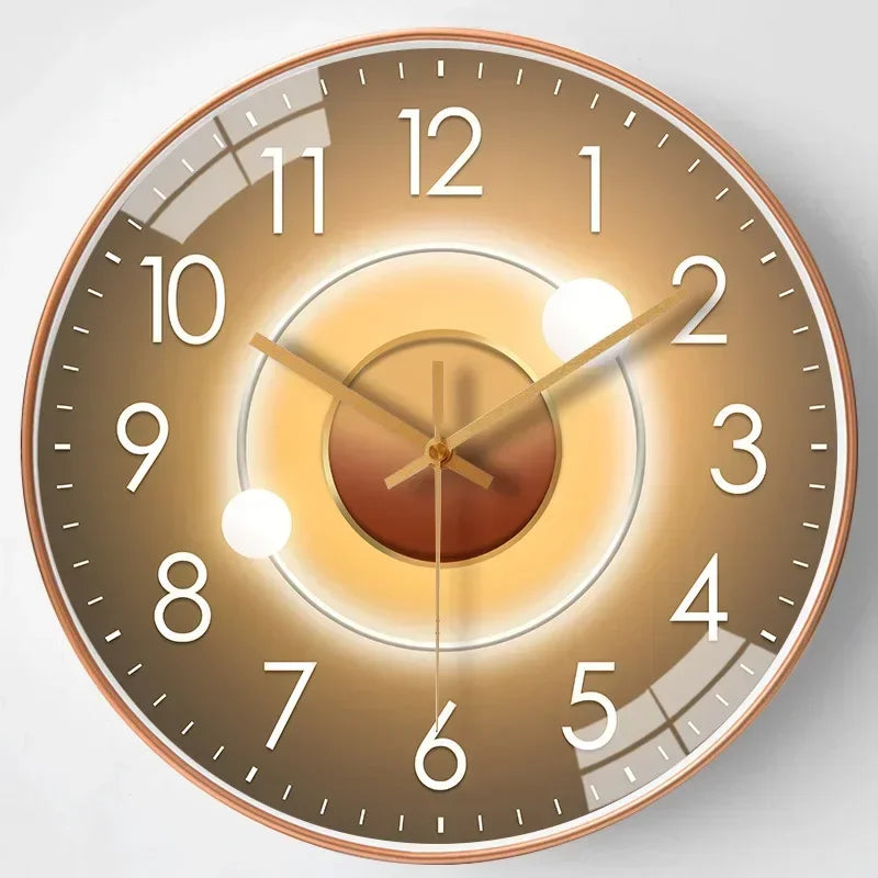 Horloge murale classique silencieuse Avelon — Mouvement sans tic-tac, une seule pile AA