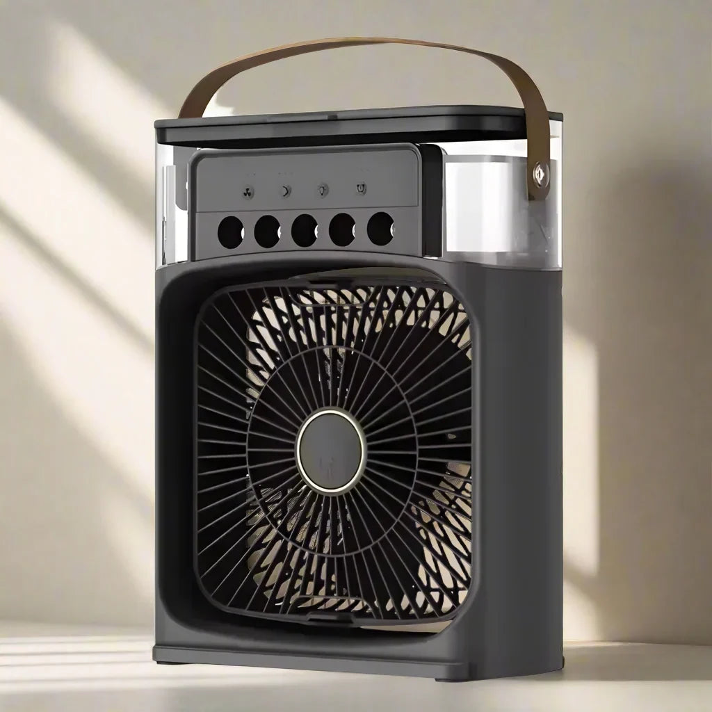 Mini refroidisseur d’air 3-en-1 Mira, humidificateur et douce veilleuse