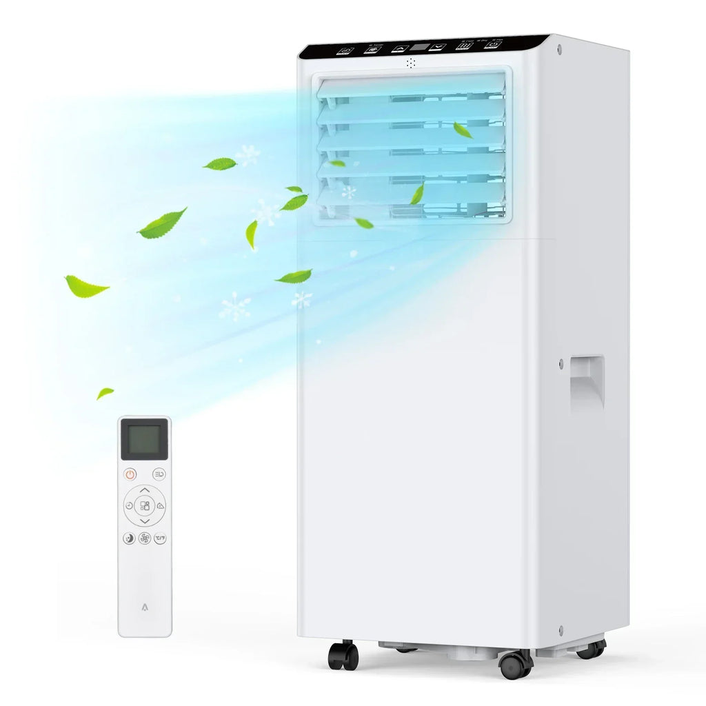 7000BTU 4-in-1 tragbare Klimaanlage — Ventilator, Schlafmodus, Fenster-Kit