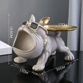 30-cm-Harzer Bulldoggen-Aufbewahrungsbox — Hundestatue, Tierornament
