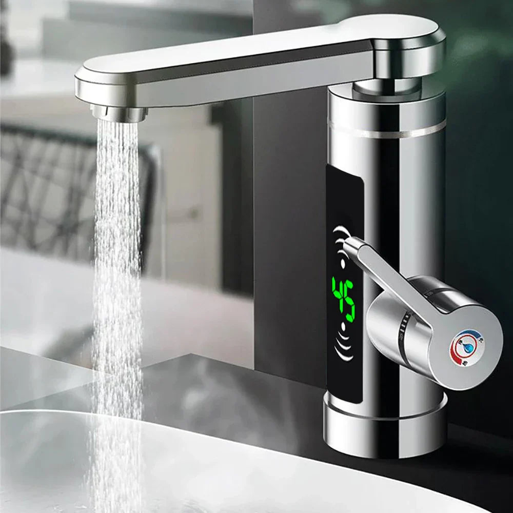 Kirrea 3000W Direktheizungs-Wasserhahn Mit 360-Grad-Drehbarem Auslauf