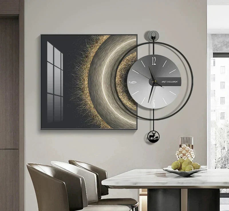 Reloj de pared moderno LuxClock — Diseño creativo, mecanismo silencioso