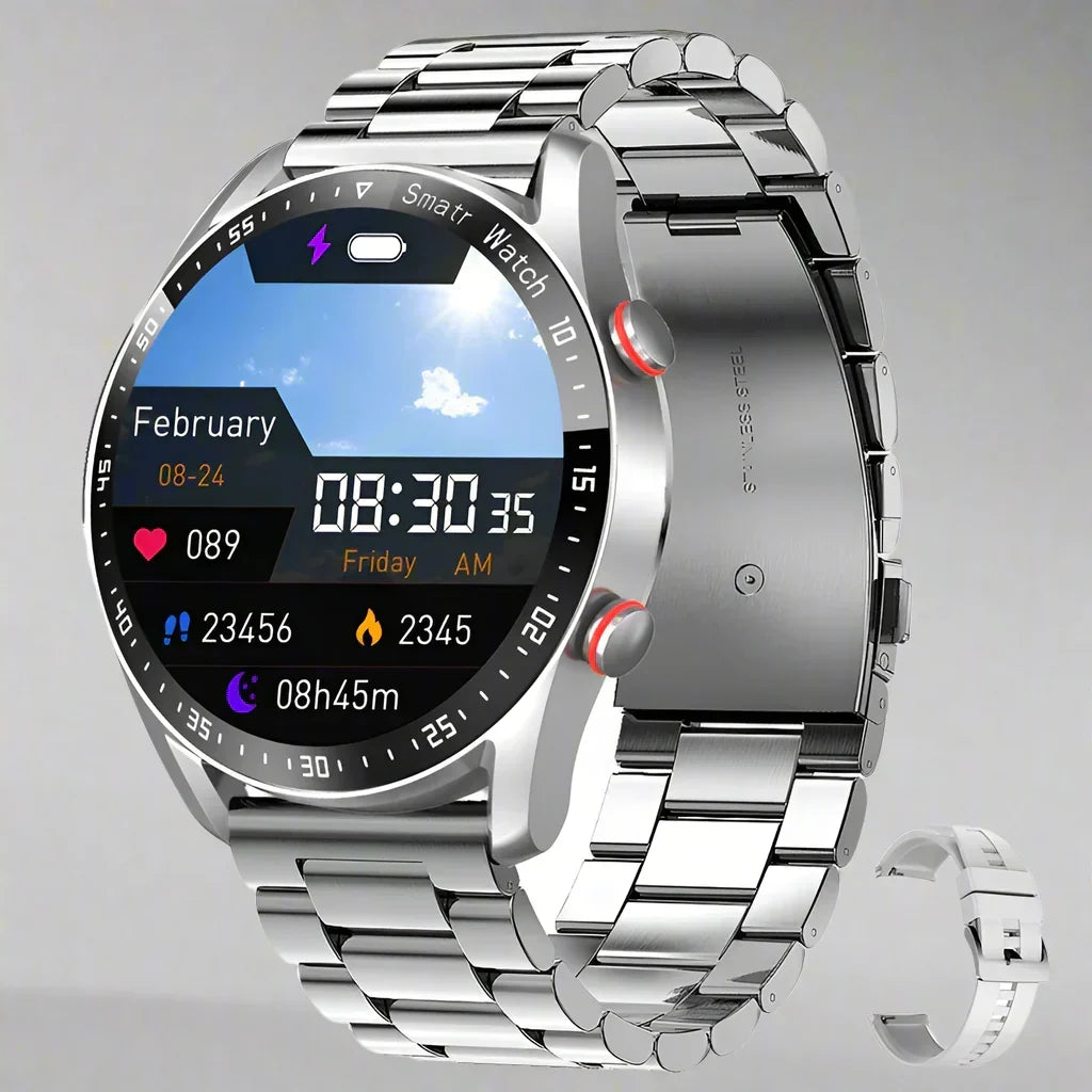 Apollo Pro Smartwatch — Bluetooth Calling, ECG+PPG Health Tracker