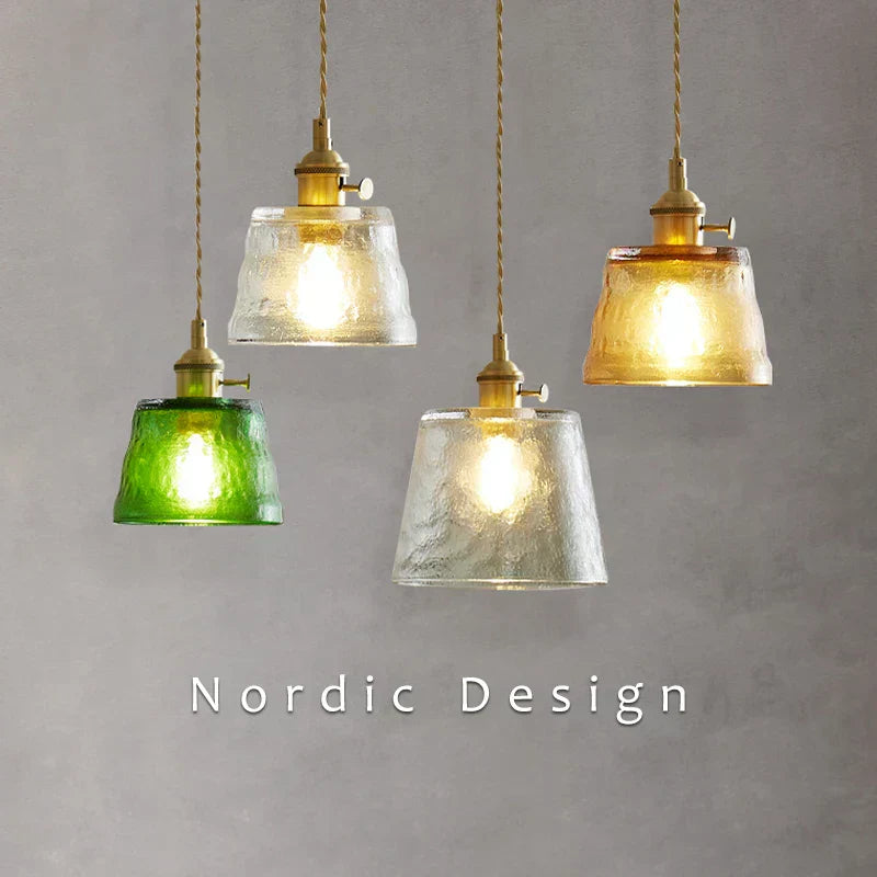 Lumera Pendelleuchte mit Kupferglas und LED-Beleuchtung