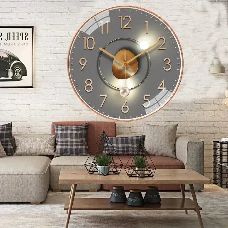 Horloge murale classique silencieuse Avelon — Mouvement sans tic-tac, une seule pile AA