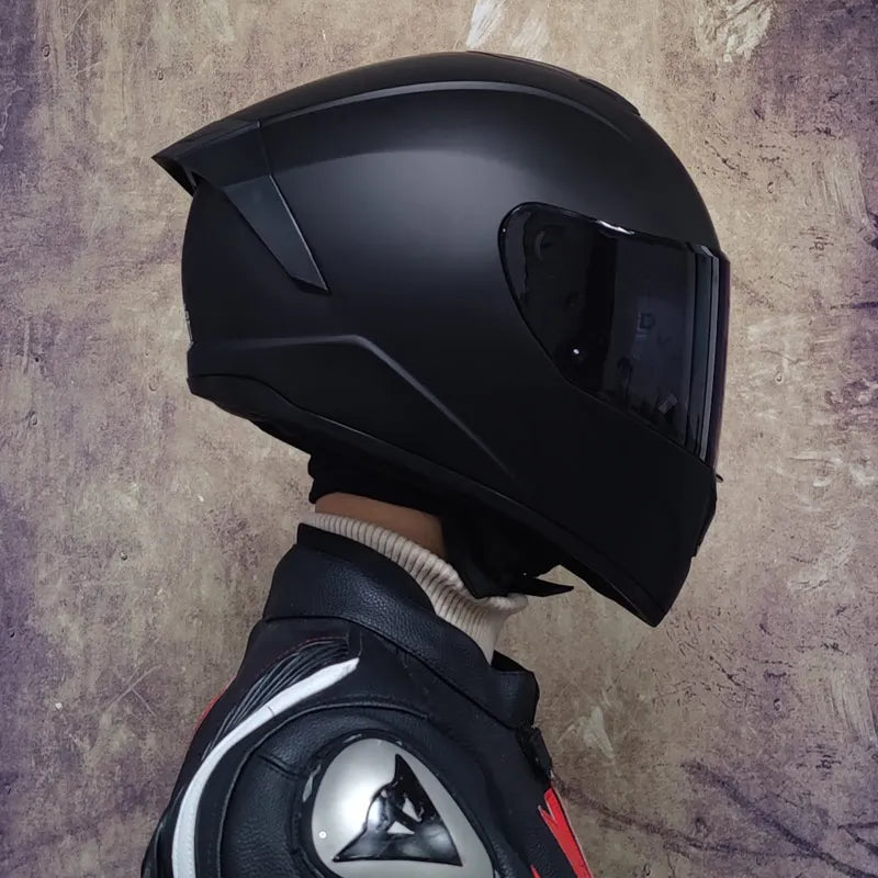 Capacete Integral LVS-701 — Sistema de Viseira Dupla, Proteção Térmica para o Inverno