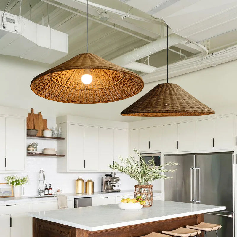 EverBamboo LED Hanging Pendant Light For Scandinavian Ceiling Decor