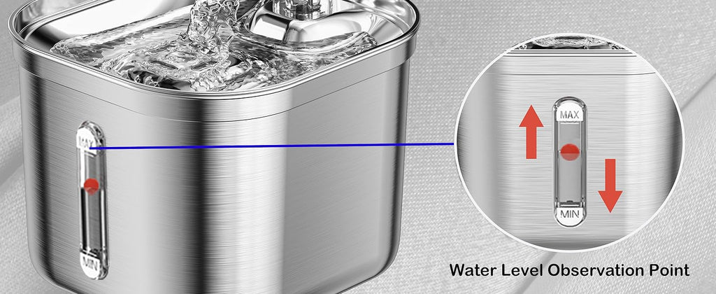Automatic Cat Water Fountain — Stainless Steel, Continuous Fresh Flow