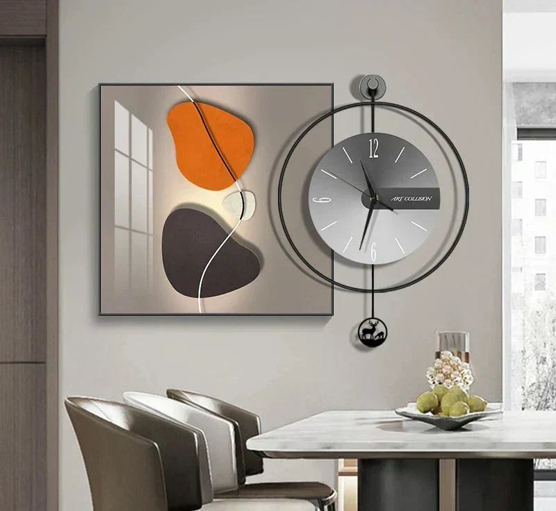 Reloj de pared moderno LuxClock — Diseño creativo, mecanismo silencioso