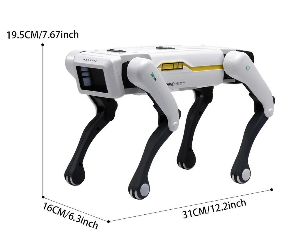 音声コマンドと手動リモコン操作に対応するスマートAIロボット犬