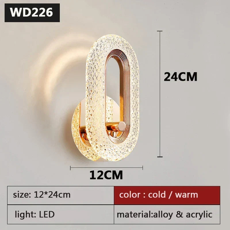 Lampada da parete nordica – Applique da interno moderna ed elegante