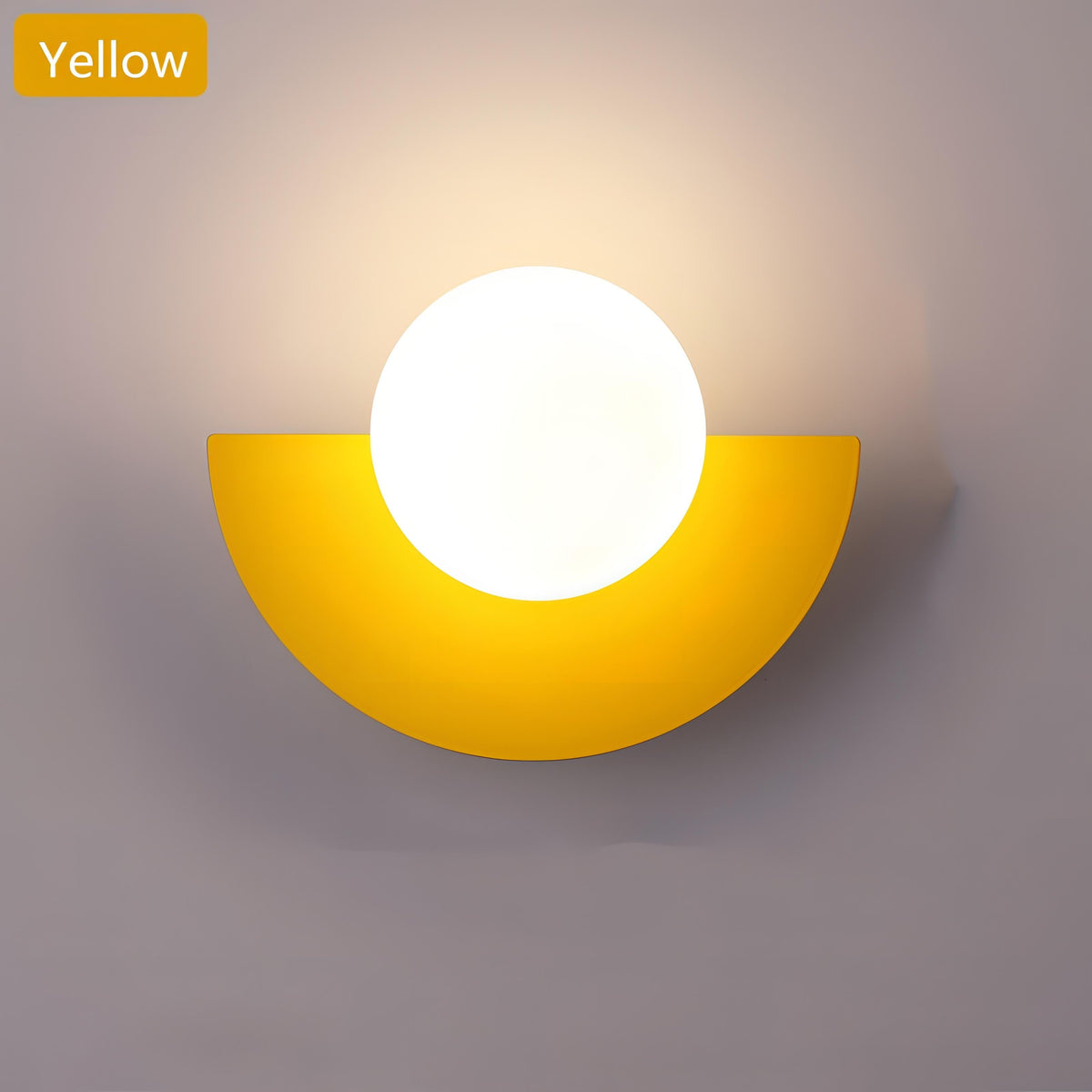 Applique murale LED semi-circulaire Aurelia Nordic — Lumière douce, six finitions colorées